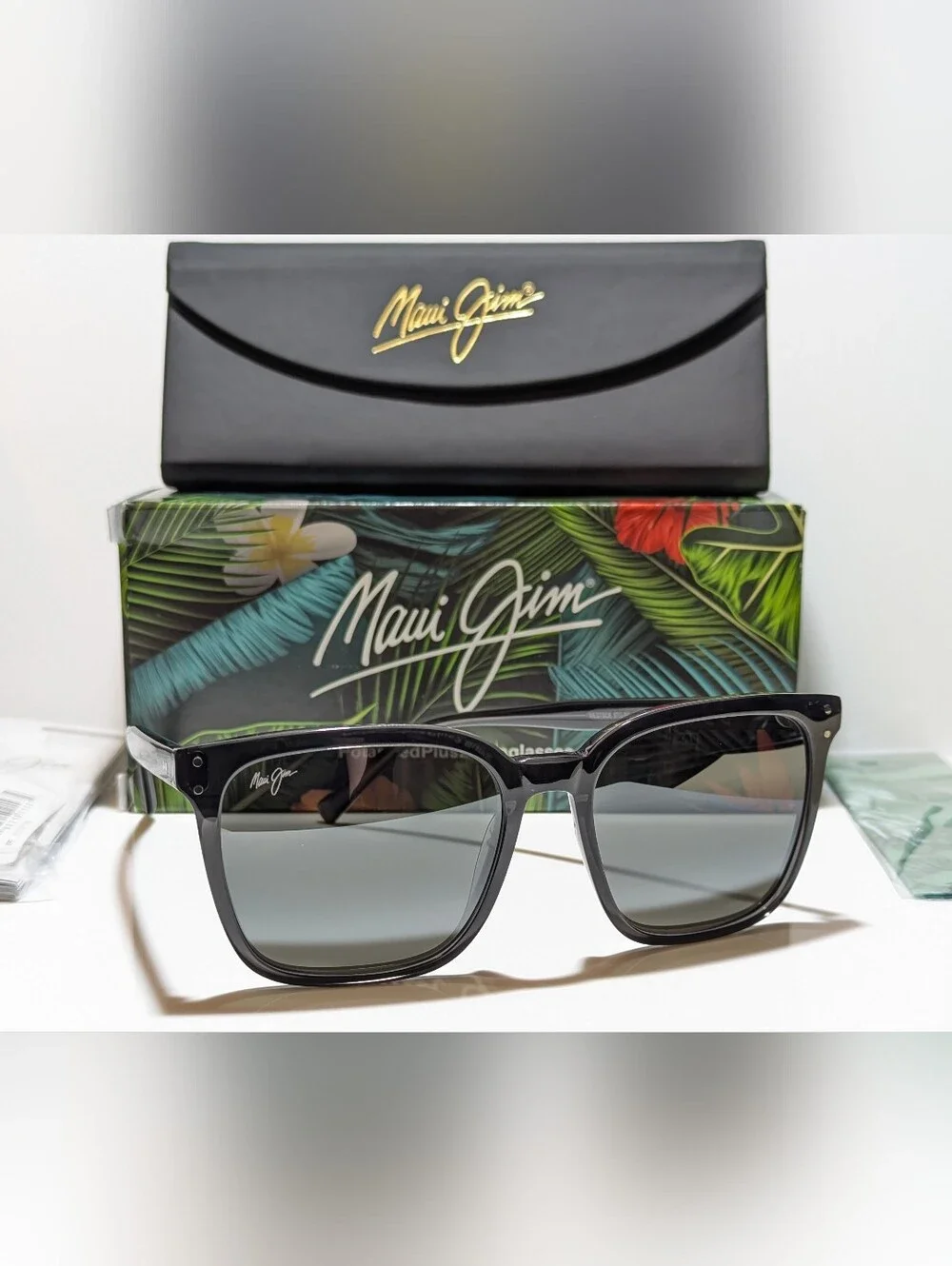 NEW Maui Jim Westside Dark Trans Grey Polarized Grey Lens Sunglasses 803-14G